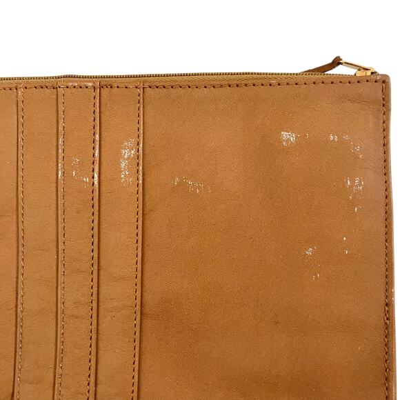 Nina Ricci Vintage Camel Tan Leather Wristlet Evening Bag - Picture 6 of 10